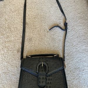 Crocodile alligator cross body purse